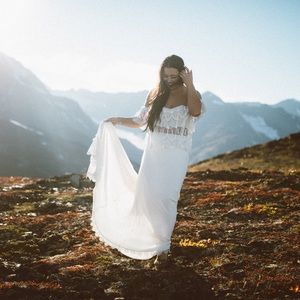 Stone Cold Fox dress. Wore as a wedding dress. Two piece. Perfect condition.